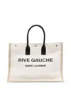 Saint Laurent Logo-print Canvas Tote Bag