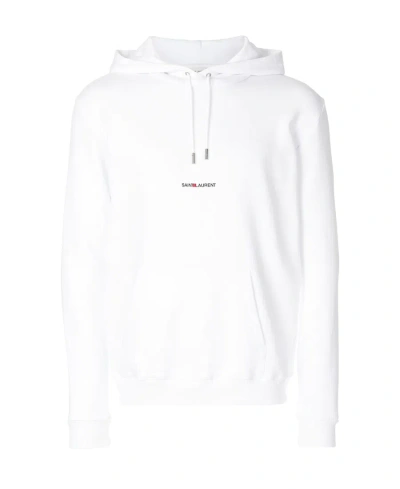 SAINT LAURENT LOGO-PRINT HOODIE