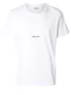 Saint Laurent Logo-print Cotton T-shirt In White