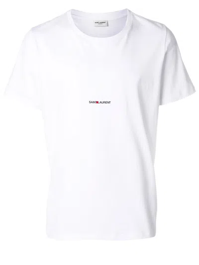 SAINT LAURENT LOGO-PRINT COTTON T-SHIRT
