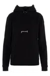 Saint Laurent Logo Hoodie Sweatshirt In Black