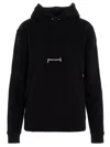Saint Laurent Black Logo-print Cotton Hoodie