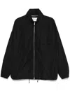 Saint Laurent Paris Men Water-repellent Zip-up Serge Blouson In Black