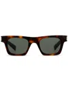 Saint Laurent Womens Sl M131 Rectangle-frame Acetate Sunglasses Brown In Braun