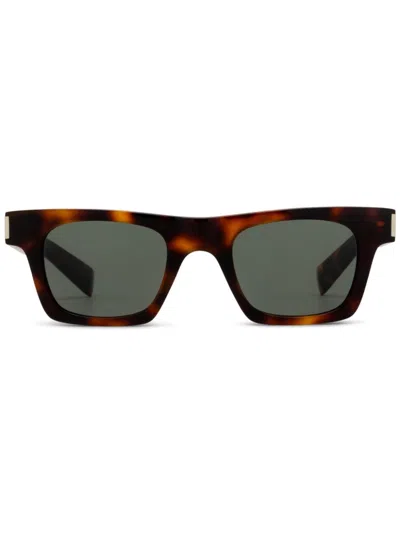 SAINT LAURENT LOGO-PRINT SUNGLASSES