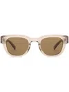 Saint Laurent Eyewear Square Frame Sunglasses In Neutrals
