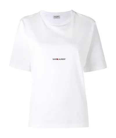 SAINT LAURENT SAINT LAURENT LOGO PRINT T-SHIRT