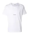 Saint Laurent Logo-print Cotton T-shirt In White