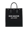 Saint Laurent Men Rive Gauche Tote Bag In Black