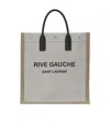 Saint Laurent Logo-print Tote Bag In White