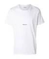 Saint Laurent Logo-print Cotton T-shirt In White