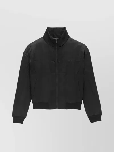 Saint Laurent Logo Satin Bomber Jacket