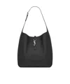 Saint Laurent Logo Shoulder Bag In Black