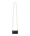 Saint Laurent Logo Shoulder Bag In Black