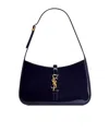 Saint Laurent Le 5 A 7 Ysl Shoulder Bag In Patent Leather In Black