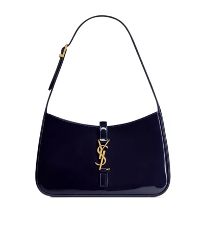 SAINT LAURENT SAINT LAURENT LE 5 À 7 LOGO PLAQUE SHOULDER BAG