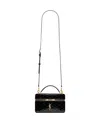 Saint Laurent Gabby Mini Vanity Case In Quilted Leather With Gold Hardware In Black