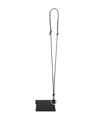 Saint Laurent Logo Shoulder Bag In Black