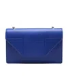 Saint Laurent Logo Shoulder Bag In Blue