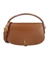Saint Laurent Logo Shoulder Bag In Brown