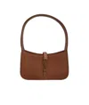 Saint Laurent Logo Shoulder Bag In Brown