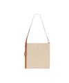 Saint Laurent Logo Shoulder Bag In Nude