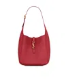 Saint Laurent Le 5 A 7 Ysl Small Hobo In Smooth Supple Leather In Red