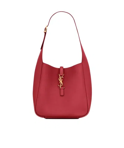SAINT LAURENT SAINT LAURENT LE 5 À 7 LOGO PLAQUE SHOULDER BAG