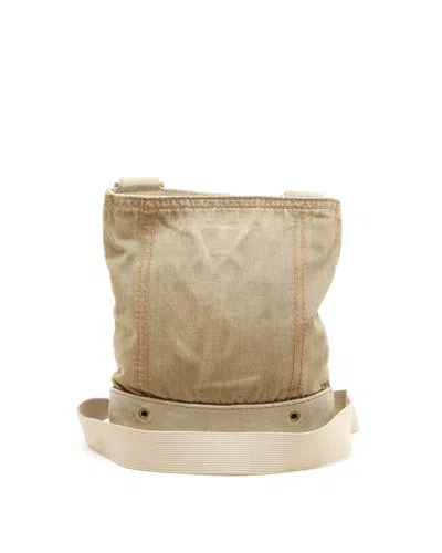 Saint Laurent Logo Shoulder Bag In Neutral