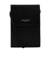 Saint Laurent Logo-stamp Mini Bag In Black