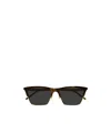 Saint Laurent Logo Sunglasses In Black