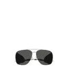 Saint Laurent Logo Sunglasses In Black