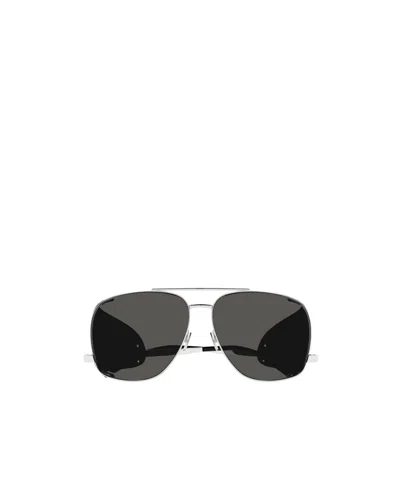 Saint Laurent Logo Sunglasses In Black