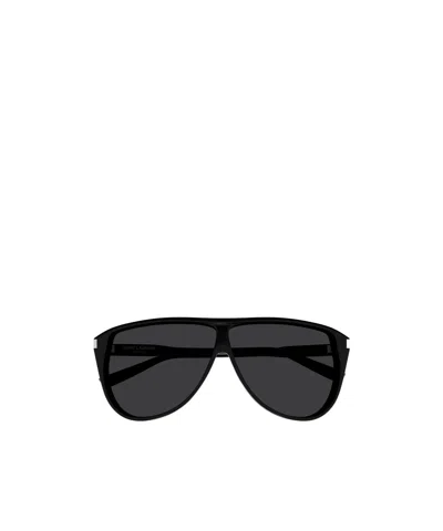 SAINT LAURENT SAINT LAURENT EYEWEAR GASPAR PILOT FRAME SUNGLASSES