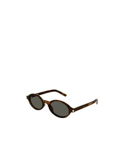 SAINT LAURENT SAINT LAURENT EYEWEAR JEANNE OVAL FRAME SUNGLASSES