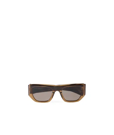 Saint Laurent Logo Sunglasses In Black