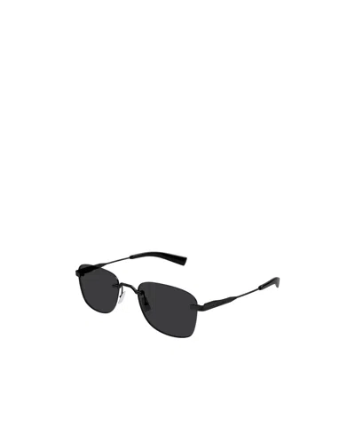 Saint Laurent Logo Sunglasses In Black