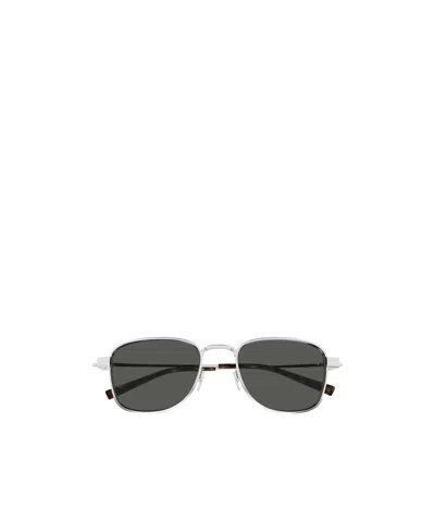Saint Laurent Logo Sunglasses In Black