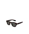 Saint Laurent Logo Sunglasses In Black