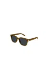 Saint Laurent Logo Sunglasses In Black