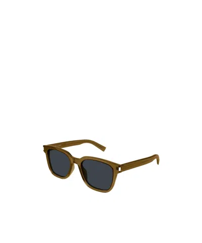 Saint Laurent Logo Sunglasses In Black