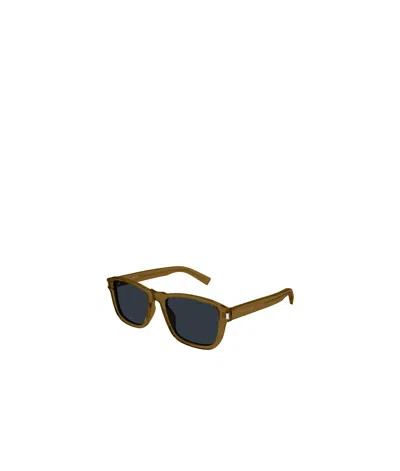 Saint Laurent Logo Sunglasses In Black