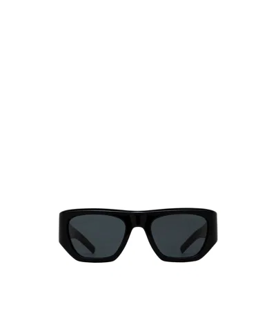 Saint Laurent Logo Sunglasses In Black