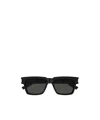 Saint Laurent Logo Sunglasses In Black