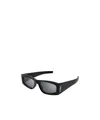Saint Laurent Cassandre Rectangle Sunglasses In Black
