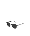 Saint Laurent Logo Sunglasses In Black