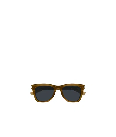 Saint Laurent Logo Sunglasses In Black