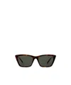 Saint Laurent Logo Sunglasses In Black