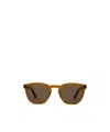 Saint Laurent Logo Sunglasses In Brown