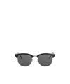 Saint Laurent Logo Sunglasses In Gray